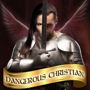 Dangerous Christian Album art. Medieval knight kneeling with sword